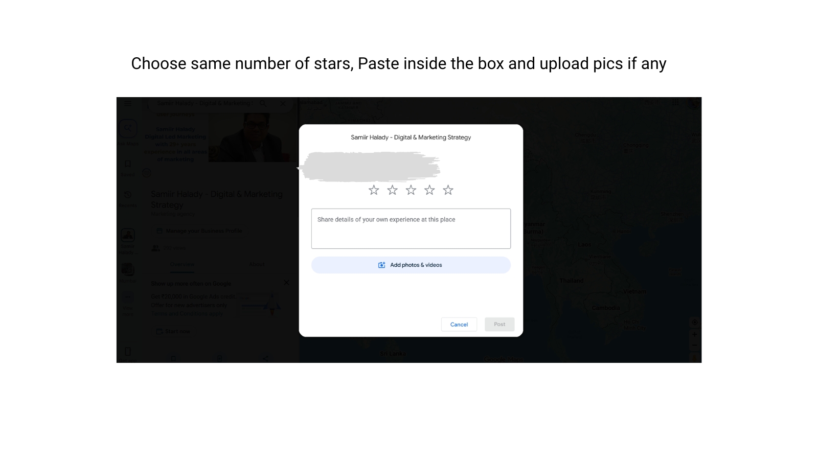Slide 14: Load Google Reviews Page