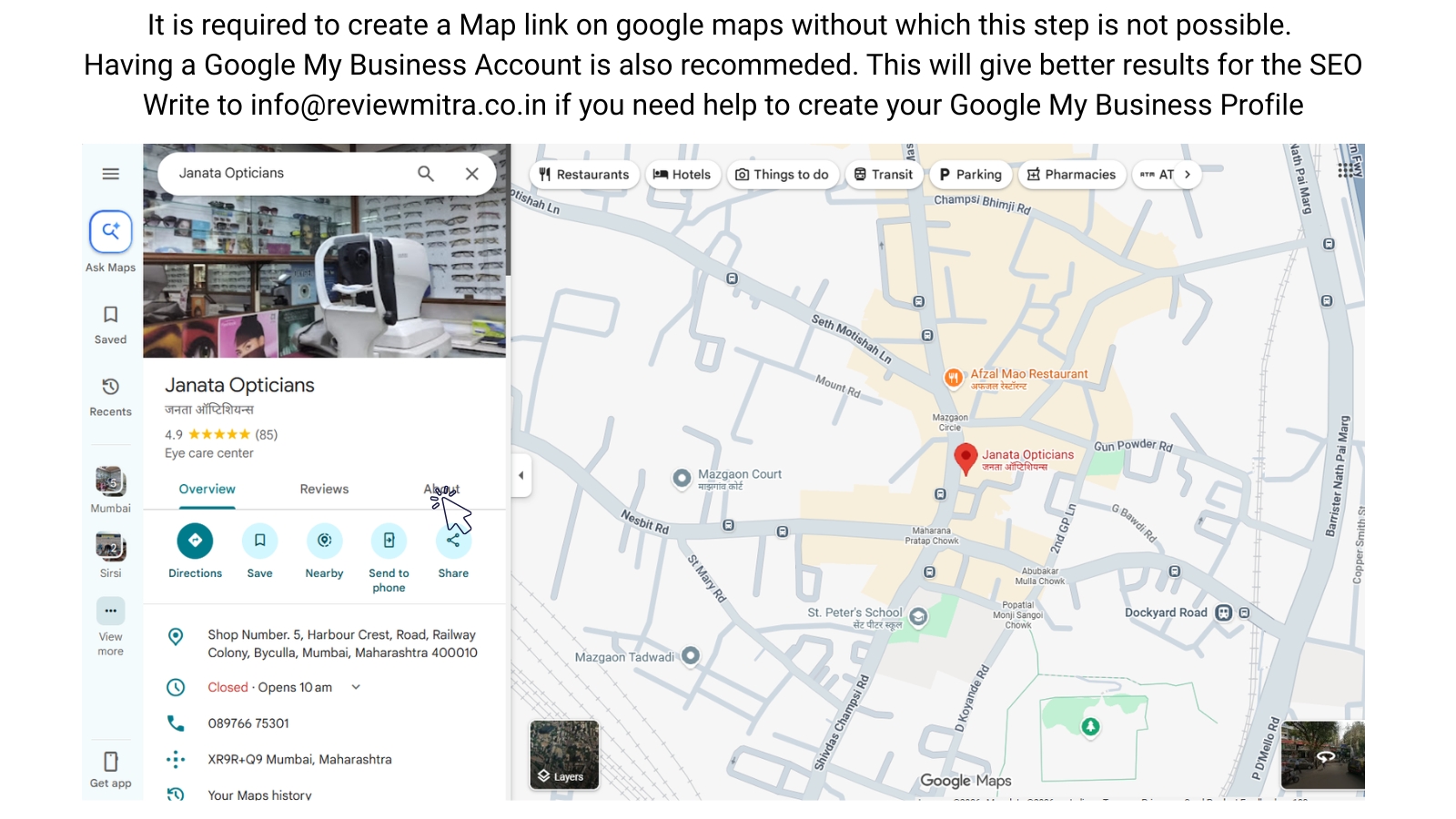 Slide 5: Get Your Map Link