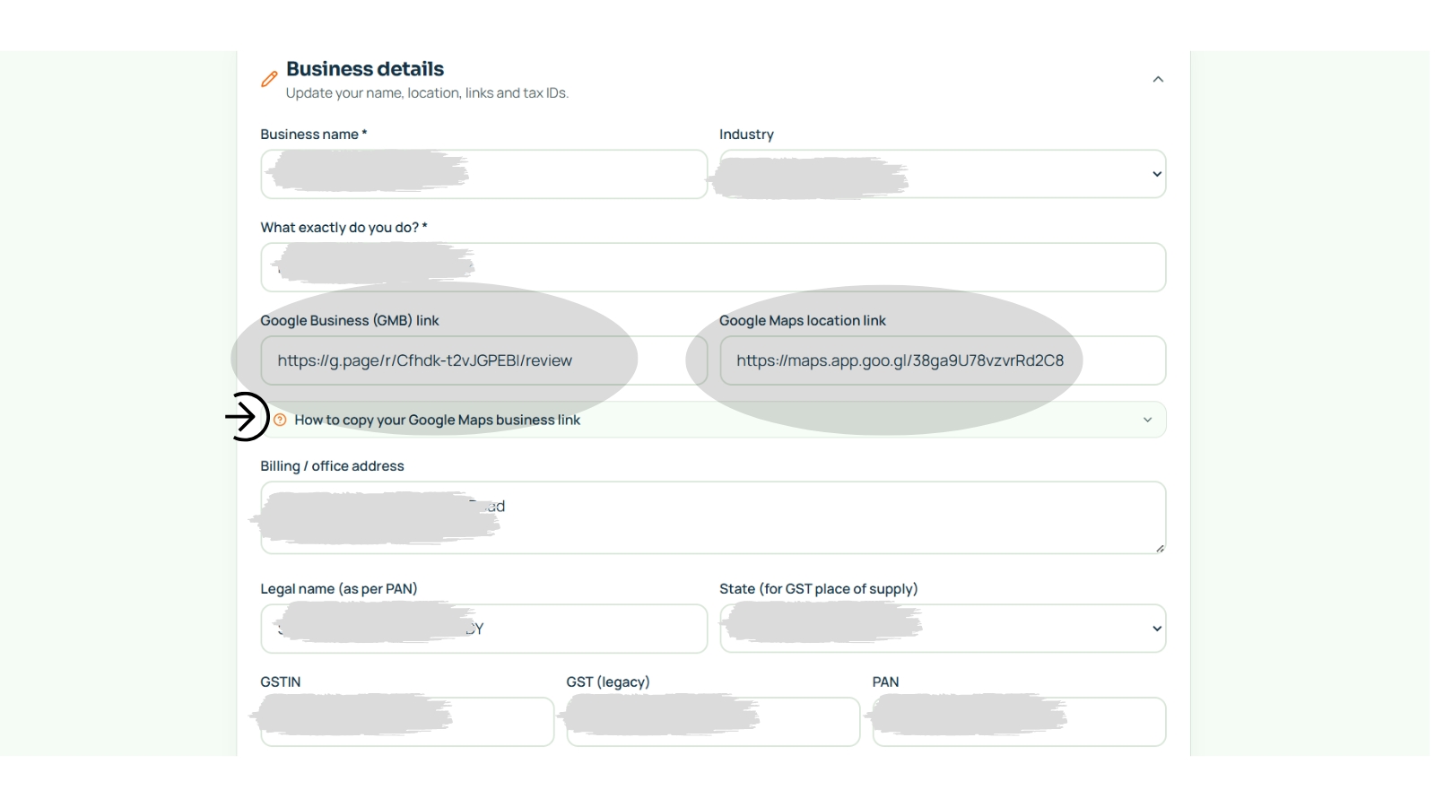 Slide 7: Add Map link in Merchant Profile